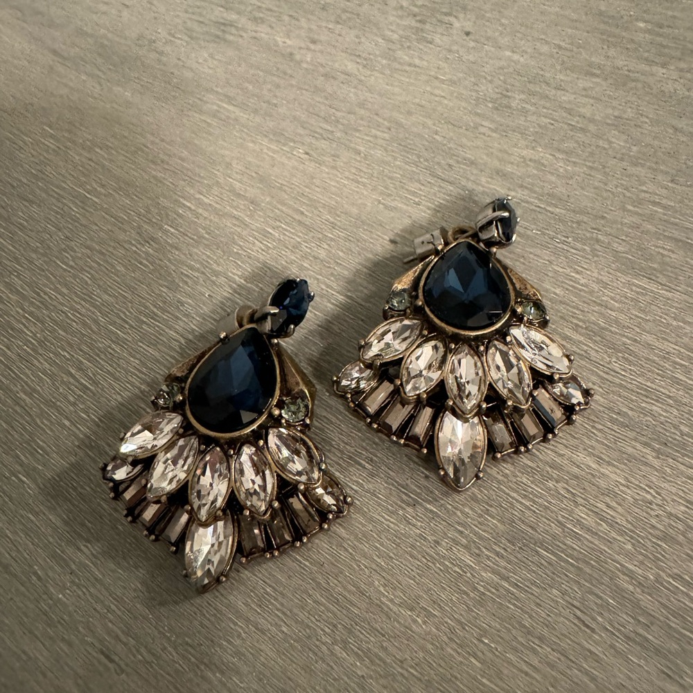 Chloe and Isabel royal blue silver earrings